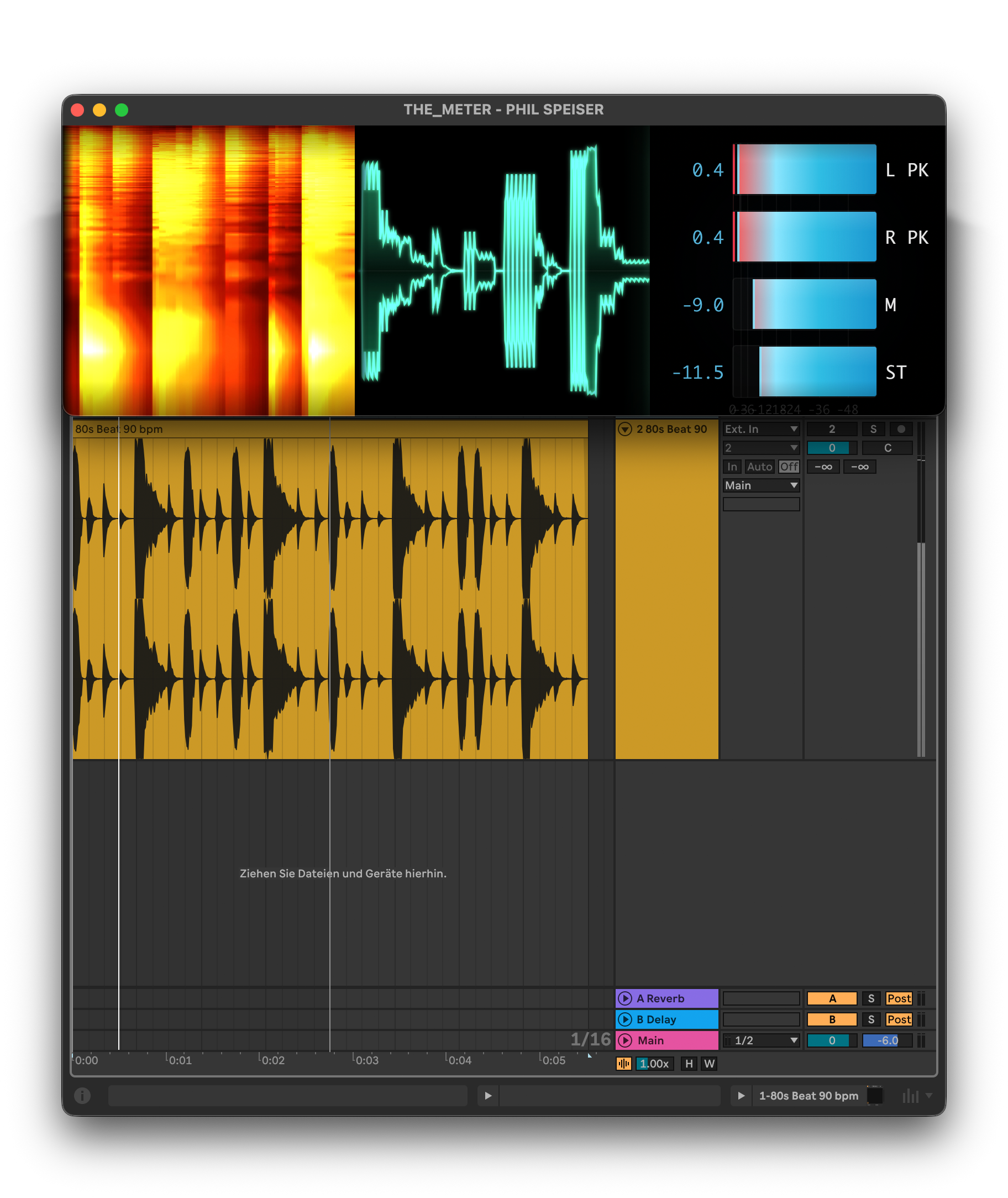 THE_METER multi mode with multiple audio visualizations and custom colors